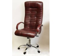 Кресло для руководителя Креслов Атлант бордо двухтонка КВ-02-0464