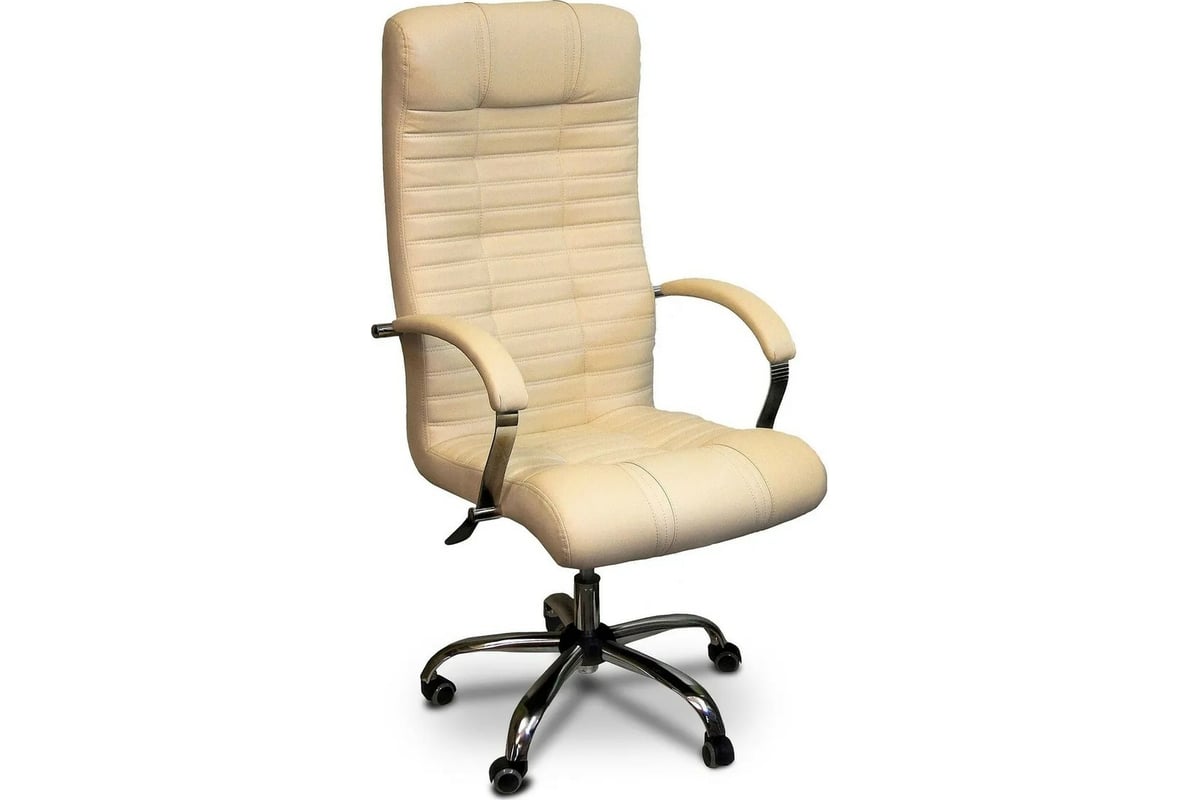 Кресло для руководителя Креслов Атлант бежевый КВ-02-0428 - выгодная ...
