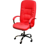 Кресло для руководителя Креслов Болеро красный КВ-03-0421