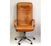 Кресло для руководителя Креслов Орион рыже-коричневый КВ-07-0466