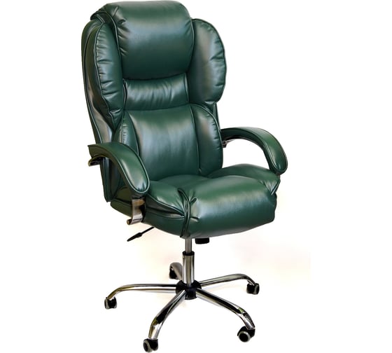 Кресло для руководителя Креслов Барон темно-зеленый КВ-12-0470 1