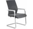 Кресло RIVA Chair RCH D819 белый пластик/серая сетка на полозьях УЧ-00000929 2
