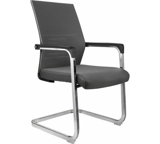 Кресло RIVA Chair RCH D818 серая сетка на полозьях УЧ-00000869