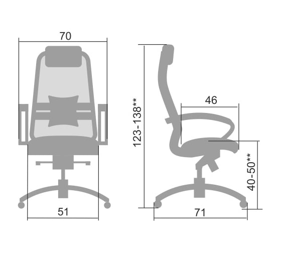 Кресло МЕТТА Samurai SL-1.041, черный z311581288