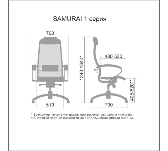 Кресло МЕТТА Samurai S-1.041, бежевый z311582896