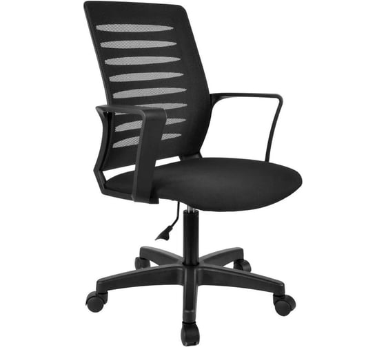 Кресло офисное ОФИСМАГ Webstar, ткань, черное C11, ш/к 12276 533309 1