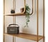 Стеллаж GreenWeen SIENA, золотой каркас, полки ЛДСП Робиния, 800х300х1730, GW-ST-SIENA-G-LD-R 4