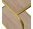 Стеллаж GreenWeen SIENA, золотой каркас, полки ЛДСП Дуб Каселла, 800х300х1730, GW-ST-SIENA-G-LD-KASELLA 4