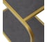 Стеллаж GreenWeen SIENA, золотой каркас, полки ЛДСП Бетон темный, 800х300х1730, GW-ST-SIENA-G-LD-BETTEM 4