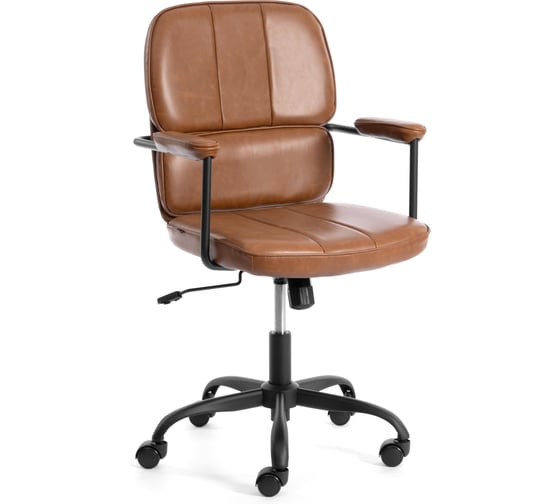 Кресло TetChair ALPHA иск. кожа, Brown (коричневый) 24729 1