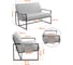 Диван TetChair Charli LUX велюр/букле, VT shape wood rose 25186 2