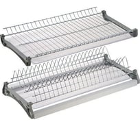 Сушилка для посуды Аврора в базу-800мм двухуровневая, хром, основа из алюминия, V3/800 0609244