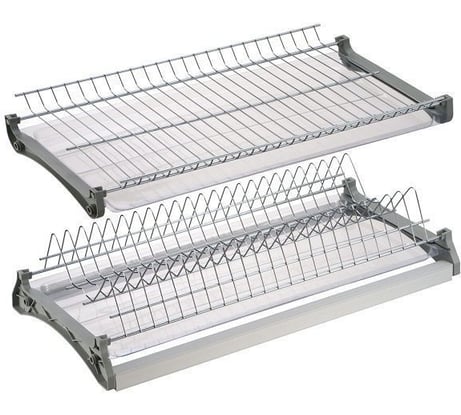 Сушилка для посуды в базу Аврора 450мм, двухуровневая, нерж, основа из алюминия, V3SS/450 0609248