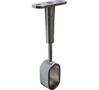 Овальный держатель Brante регулируемый торцевой, хром 606776