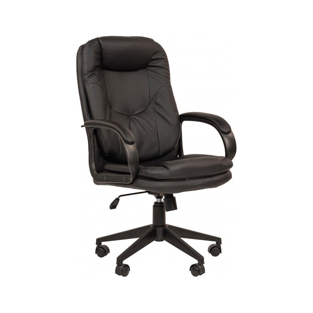 Конференц-кресло BN_TQ_ECHAIR-806 VPU кожзам черный, хром