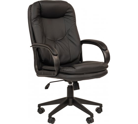 Кресло Easy Chair 695 TPU кожзам, черный, пластик 1366742
