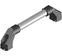 Ручка для шкафа ТРИЗАМ алюминий и пластик, L-400 мм H-55 мм РА02.400 TRZ0077