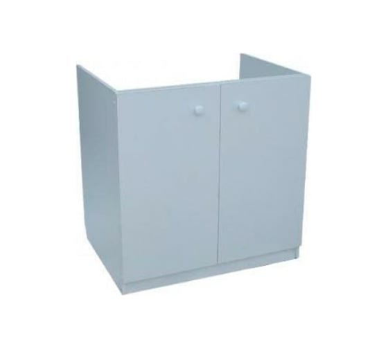 Тумба под мойку MELODIA 60x60 белая две двери 30974 1