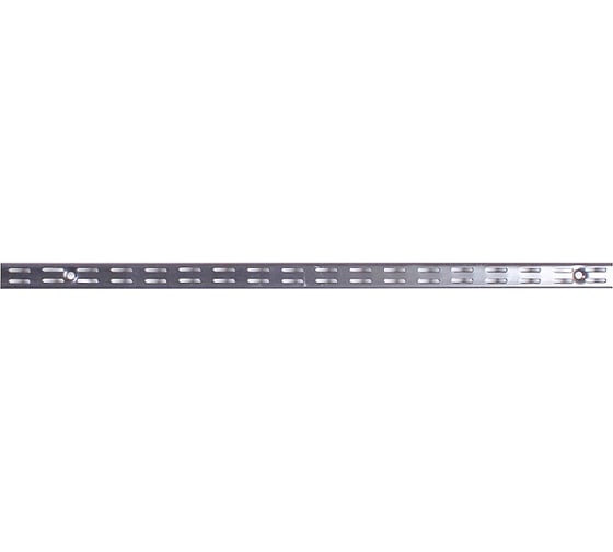 Стеновая стойка двуxпазная Larvij 1000x26x17 мм, серый L9014GA 1