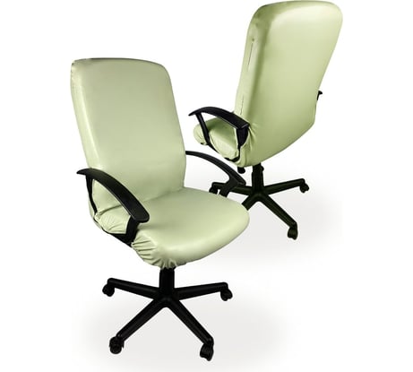 Чехол для компьютерного кресла ГЕЛЕОС 528Л размер L, кожа, зеленый чай ГЧ00528Л