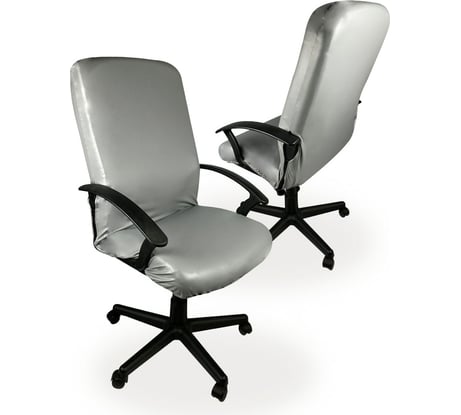 Чехол для компьютерного кресла ГЕЛЕОС 514Л размер L, кожа, серый ГЧ00514Л