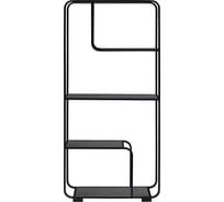 Стеллаж GreenWeen SIENA, черный каркас, полки керамика Antracite, 800х300х1730 GW-ST-SIENA-B-KA