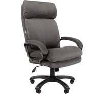 Кресло Chairman Home 505 ткань Т-55 серый, черный пластик 00-07195542