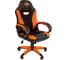 Кресло Easy Chair Game 690 TPU кожзам черный, оранжевый, пластик 1362966 1