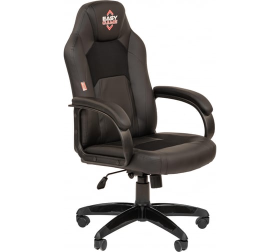 Кресло Easy Chair Game-686 TPU кожзам, ткань, черный пластик 1362958 1