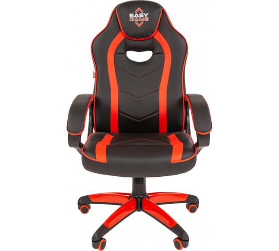 Кресло Easy Chair Game-687 TPU кожзам черный, красный, пластик 1362962