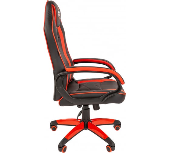 Кресло Easy Chair Game-687 TPU кожзам черный, красный, пластик 1362962