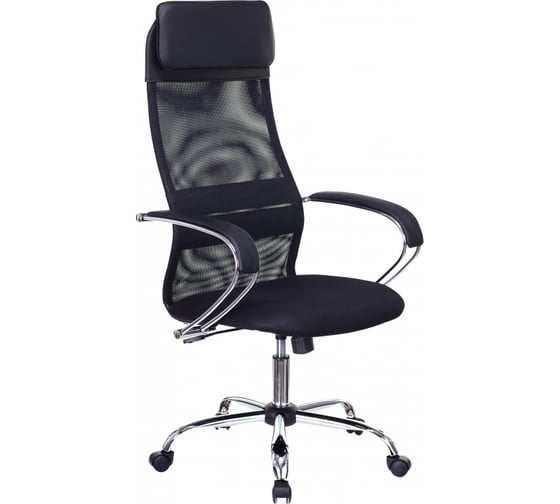 Кресло Easy Chair VB_EChair-655 SL, BL TTW сетка, ткань, черный хром 1416833 1