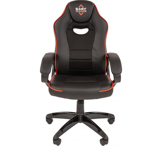 Кресло Easy Chair Game-688 TPU кожзам, ткань, черный, пластик 1362963