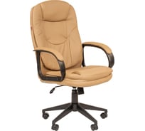 Кресло Easy Chair EChair-695 TPU кожзам бежевый, пластик 1366743