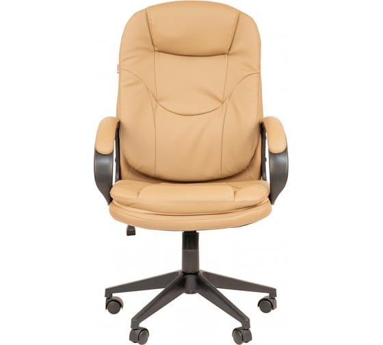 Кресло Easy Chair EChair-695 TPU кожзам бежевый, пластик 1366743