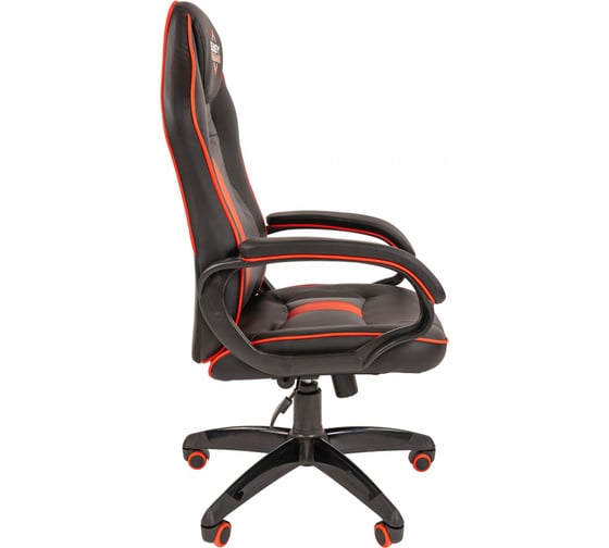Кресло Easy Chair Game-689 TPU кожзам черный, серый, красный, пластик 1362964