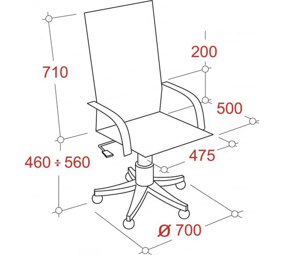 Кресло Easy Chair Game-689 TPU кожзам черный, серый, красный, пластик 1362964