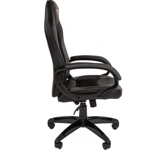 Кресло Easy Chair Game-690 TPU кожзам черный, серый, пластик 1362967