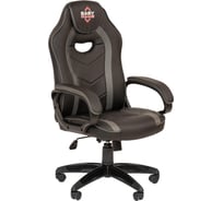 Кресло Easy Chair Game-687 TPU кожзам черный, серый, пластик 1362960