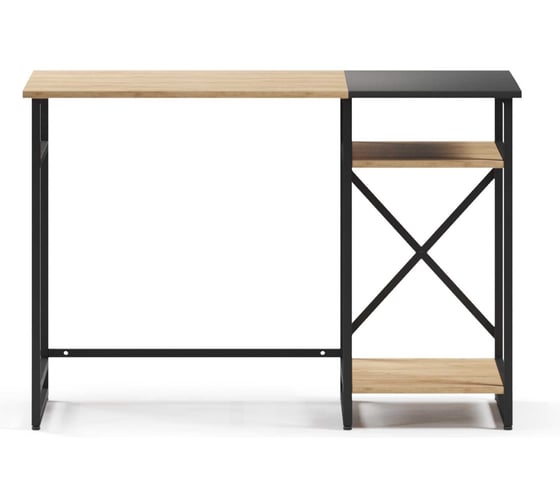 Стол письменный Металл-Завод GUTTA 76х111х68 см составной столешницей, эвок, черный GDC76111683EK2 1