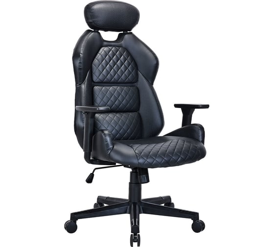 Кресло BRABIX PREMIUM Tokyo EX-595, рег. подголовник, рециклированная кожа, черное 532975 1