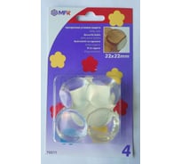 Накладка защитная на углы MFK-TORG 32х32мм, 4 шт, прозрачный 70211