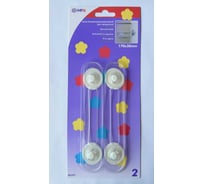 Замок-блокиратор для защиты детей MFK-TORG 170x30мм, 2шт, белый 40357