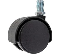 Колесо мебельное Левша d40, на штыре M8, 12шт., черное У8-8811.Ч