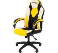 Офисное кресло CHAIRMAN Game 17 Россия экокожа черный/желтый/белый 00-07197806