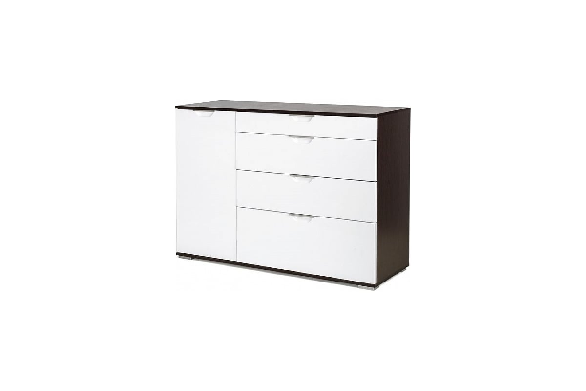 Комод Венталл Арт Лайн-3 венге/белый глянец Ven_00186 - выгодная цена ...
