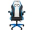 Офисное кресло CHAIRMAN Game 15 Россия экокожа черный/голубой/белый 00-07197728 2