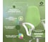 Комфорт кресло Фабрикант ткань, Candy, green, ПВМ, PL 600, чарли, ролик белый 4610097303968 3