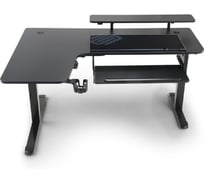 Стол для компьютера EUREKA (для геймеров) угловой (левый) c электроприводом ERK-L60L-B-PRO-V1-EU