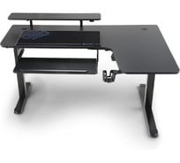 Стол для компьютера EUREKA (для геймеров) угловой (правый) c электроприводом ERK-L60R-B-PRO-V1-EU